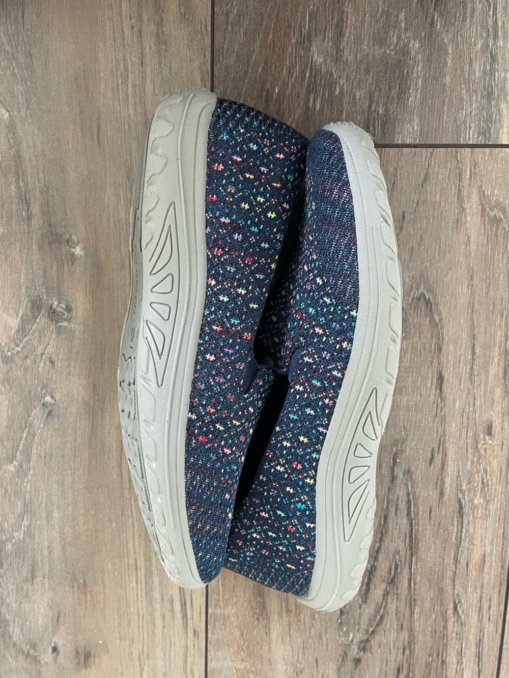 Skechers Women's Relaxed Fit: Reggae Fest - Wicker slip-on Navy shoe Size US 8 - Picture 11 of 11